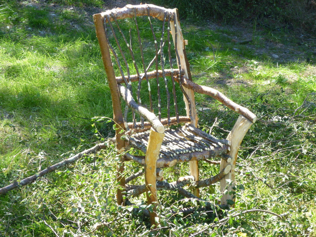 A stick chair